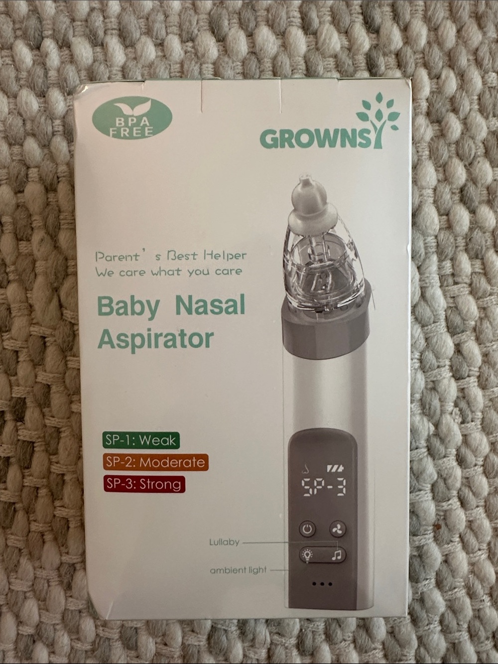 GROWNSY Baby Nasal Aspirator in Mint Green